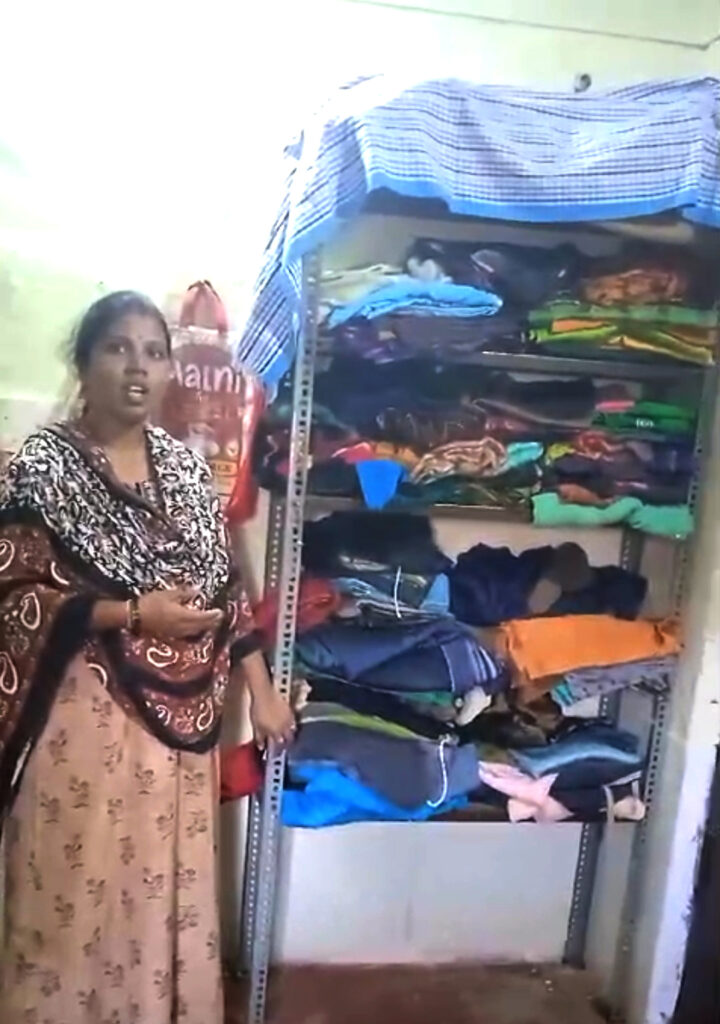Grilahakshmi is a woman who started a clothing business with money