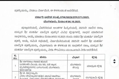 ಮಹರ್ಷಿ ವಾಲ್ಮೀಕಿ ಪ್ರಶಸ್ತಿ 2025